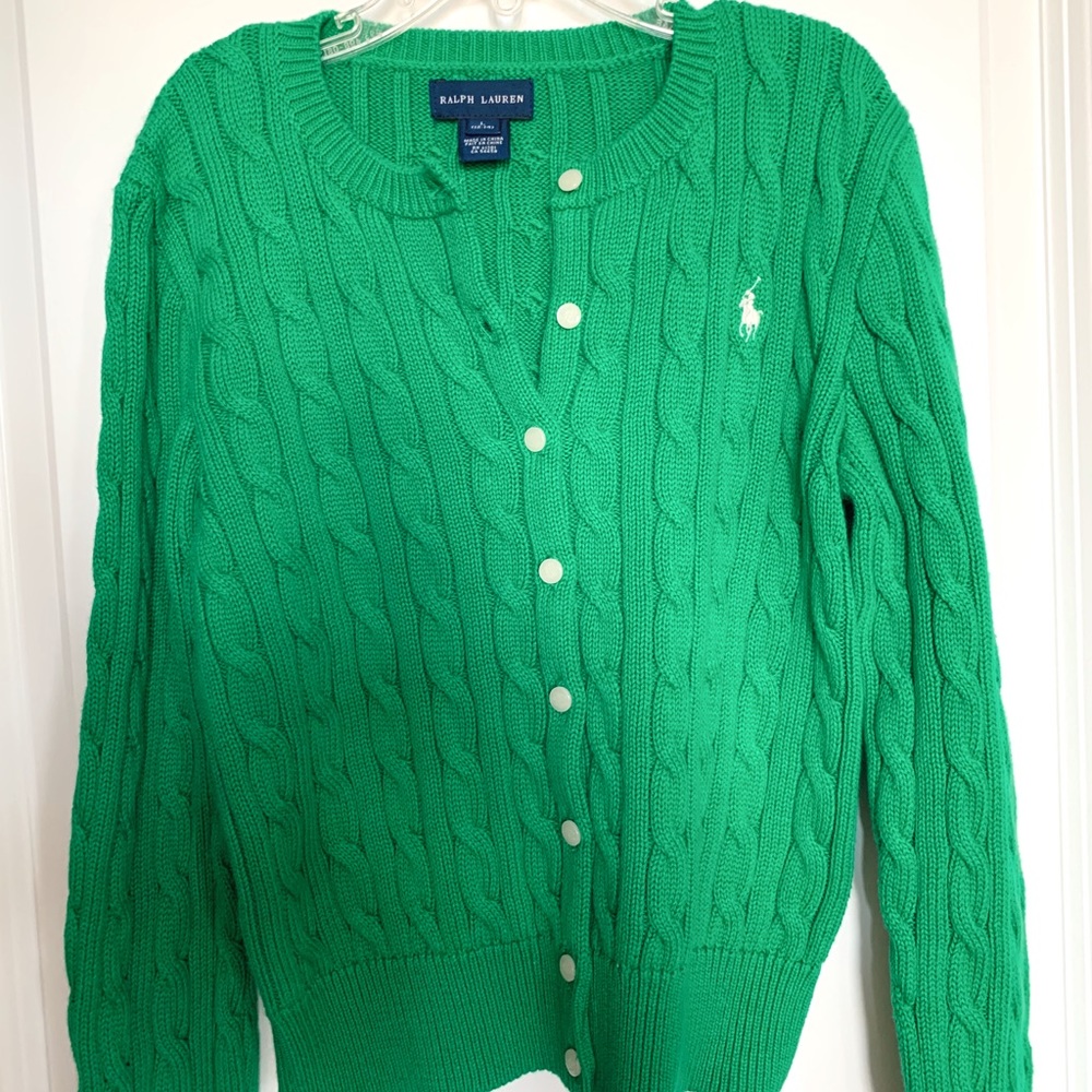Deep Green Polo Sweater